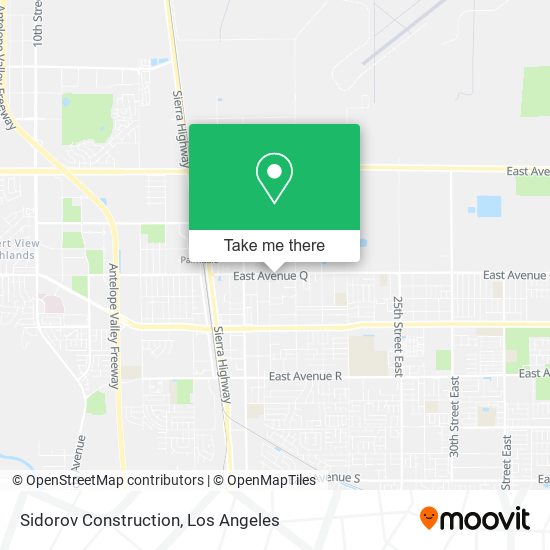 Sidorov Construction map