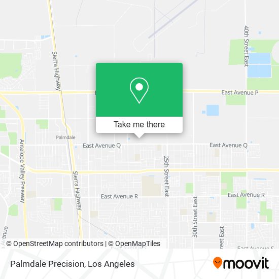 Palmdale Precision map