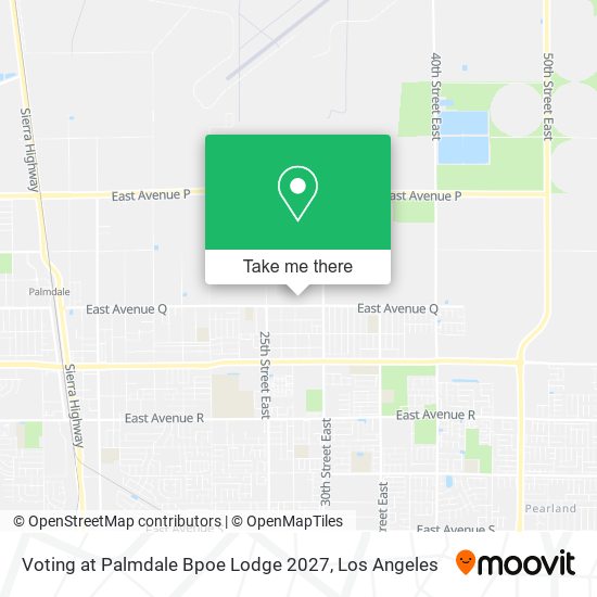 Mapa de Voting at Palmdale Bpoe Lodge 2027