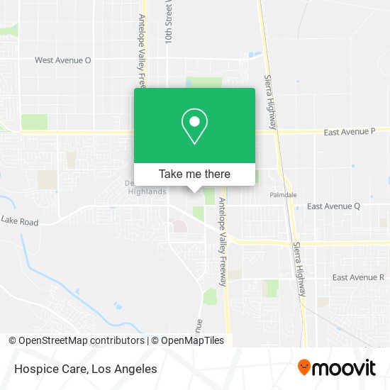 Hospice Care map