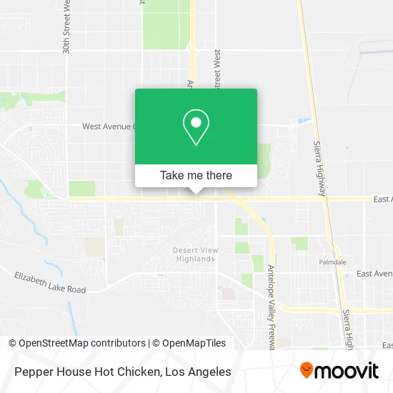 Pepper House Hot Chicken map