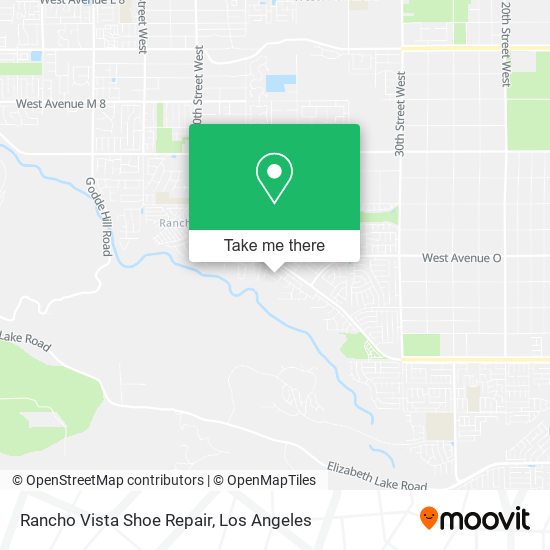 Rancho Vista Shoe Repair map