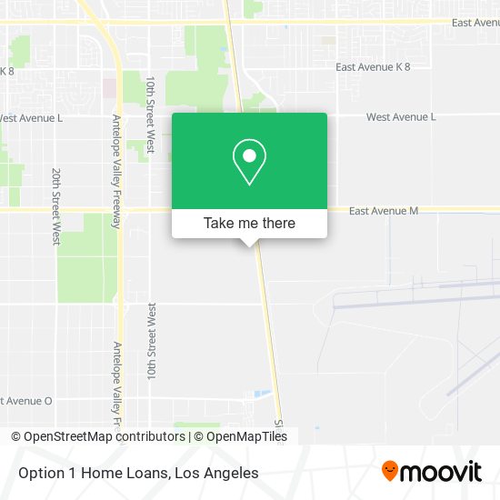 Option 1 Home Loans map