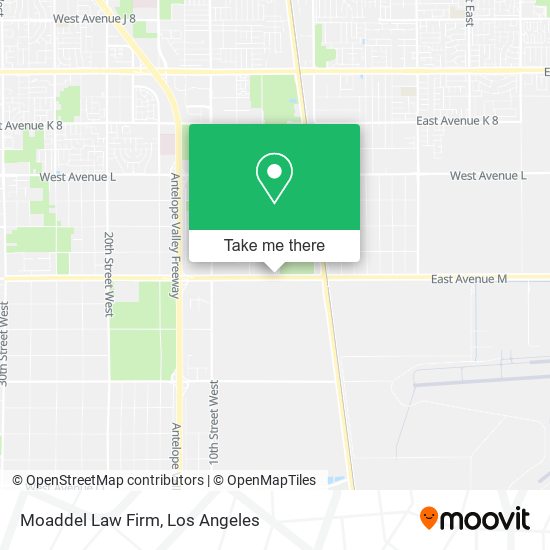 Moaddel Law Firm map