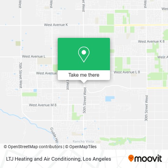 LTJ Heating and Air Conditioning map