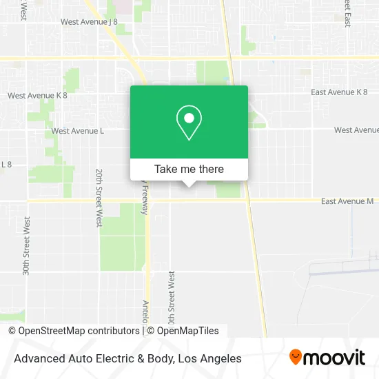 Advanced Auto Electric & Body map