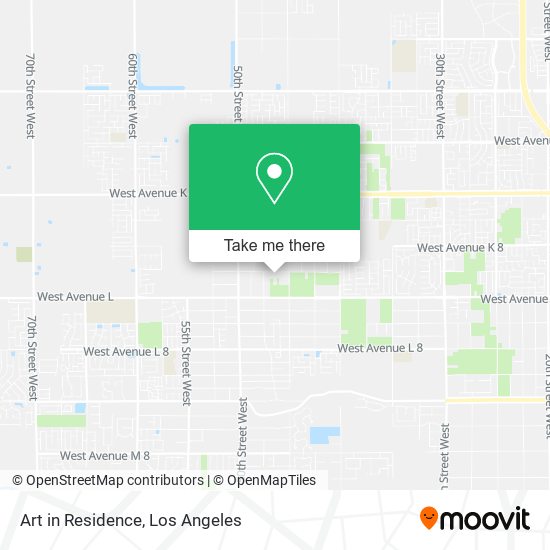 Art in Residence map