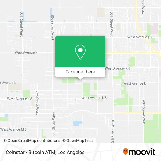 Mapa de Coinstar - Bitcoin ATM