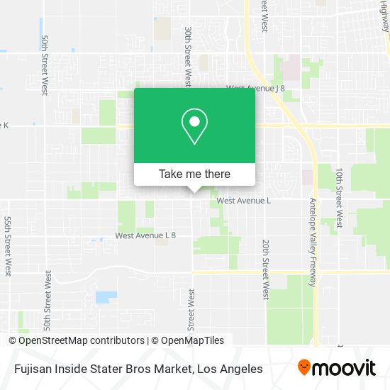 Fujisan Inside Stater Bros Market map