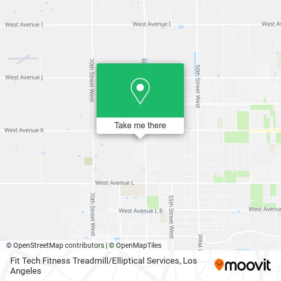 Mapa de Fit Tech Fitness Treadmill / Elliptical Services