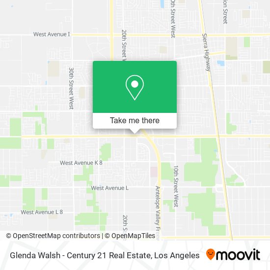 Glenda Walsh - Century 21 Real Estate map