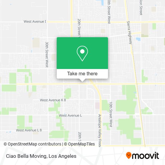 Ciao Bella Moving map