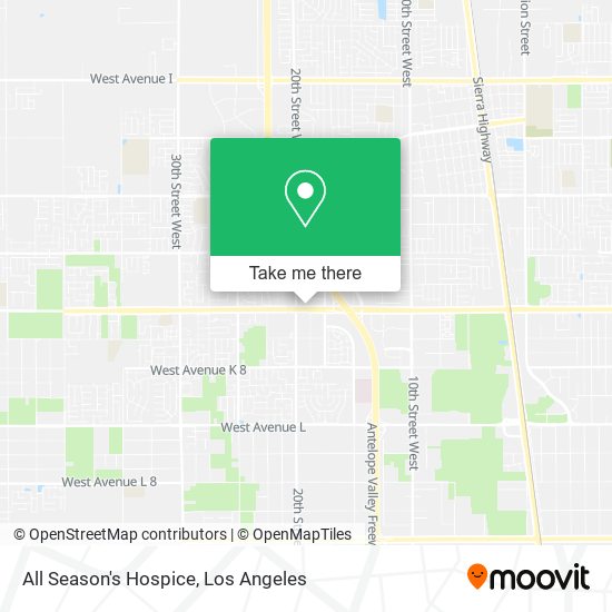 All Season's Hospice map