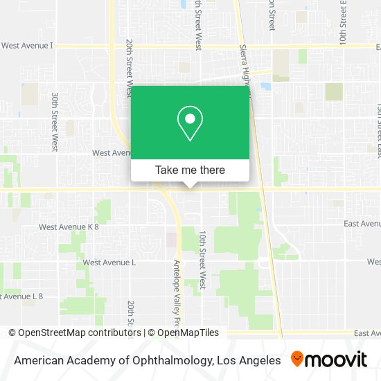 American Academy of Ophthalmology map