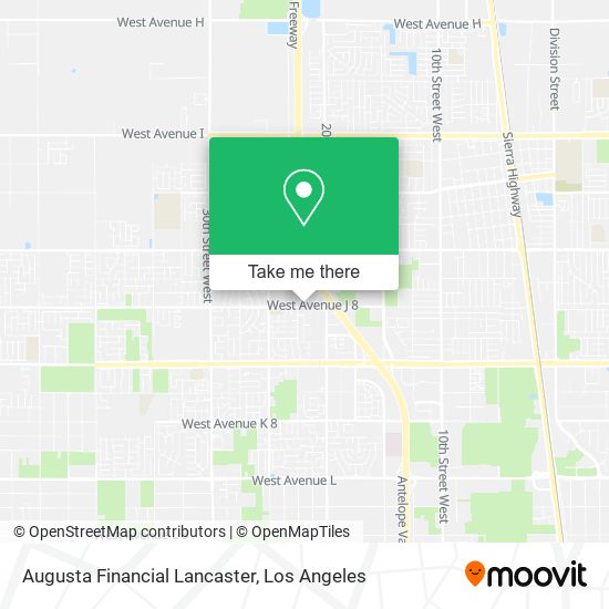 Mapa de Augusta Financial Lancaster