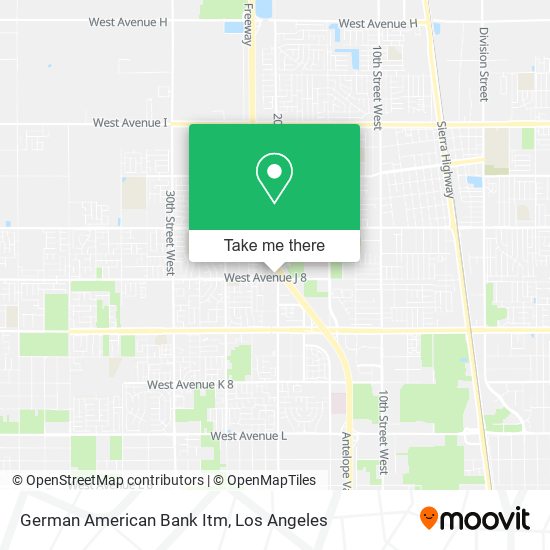 Mapa de German American Bank Itm