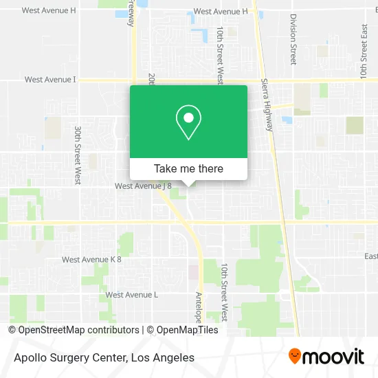 Apollo Surgery Center map