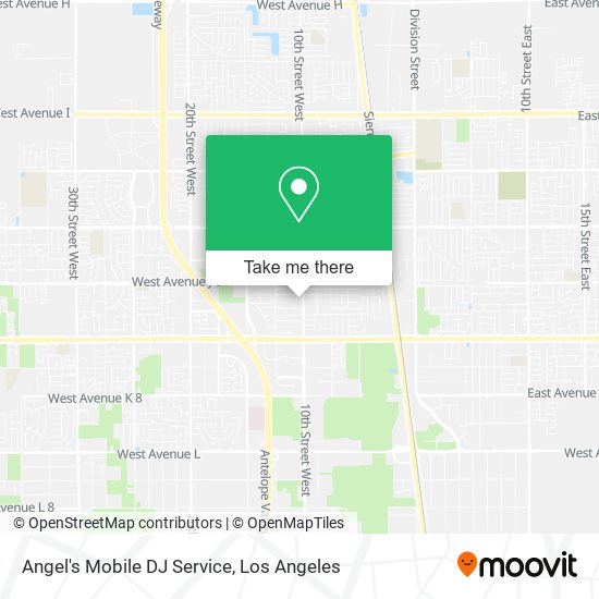 Angel's Mobile DJ Service map