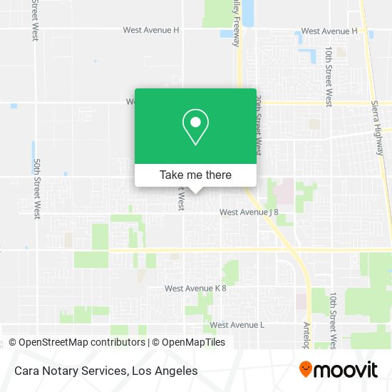 Mapa de Cara Notary Services