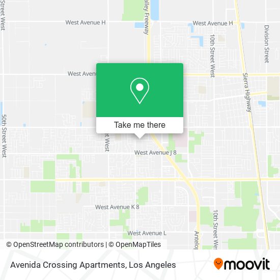 Mapa de Avenida Crossing Apartments