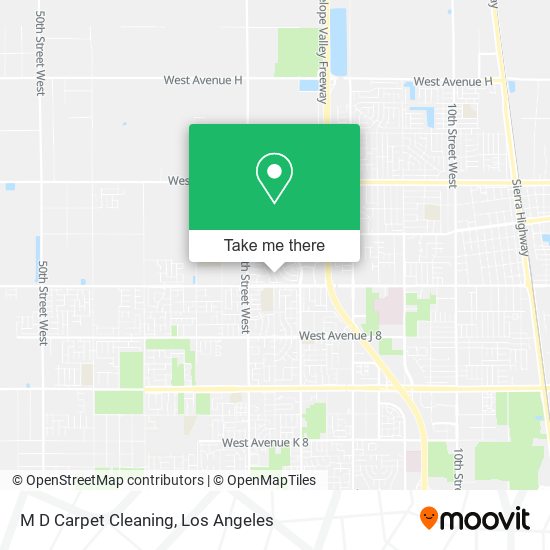M D Carpet Cleaning map