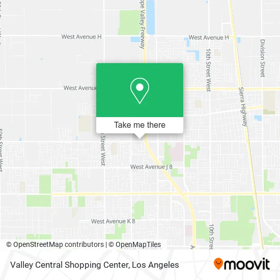 Mapa de Valley Central Shopping Center