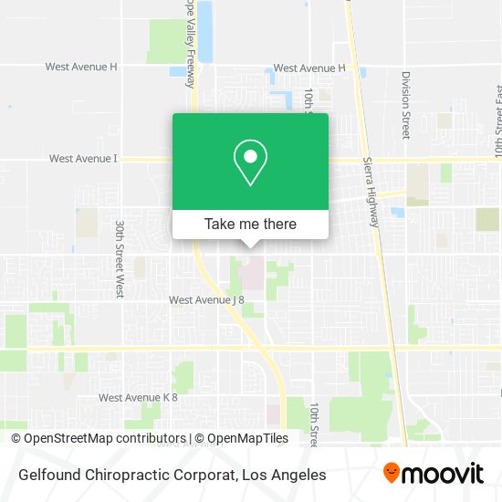 Gelfound Chiropractic Corporat map