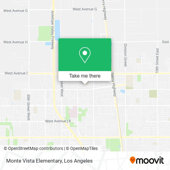 Monte Vista Elementary map