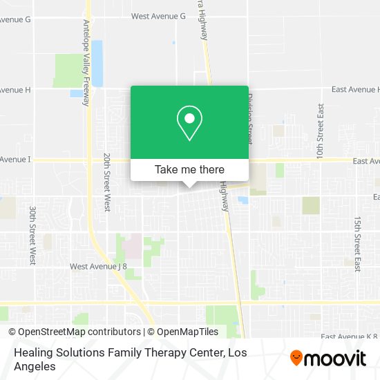 Mapa de Healing Solutions Family Therapy Center