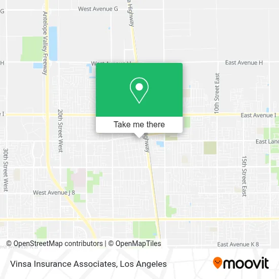 Vinsa Insurance Associates map