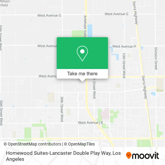 Mapa de Homewood Suites-Lancaster Double Play Way