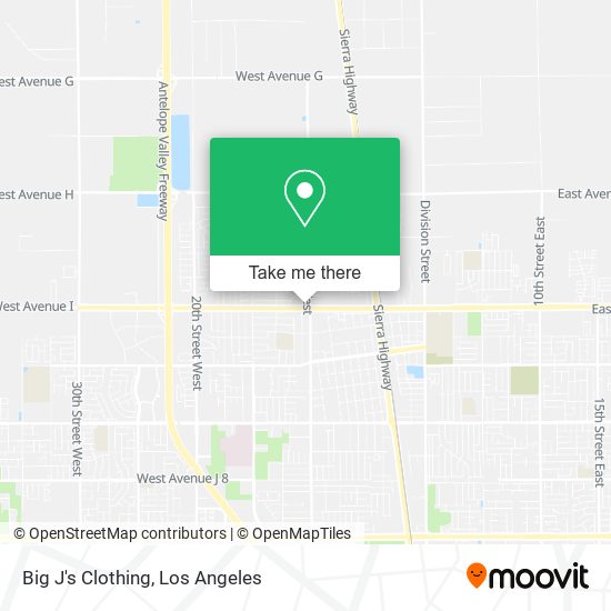 Big J's Clothing map