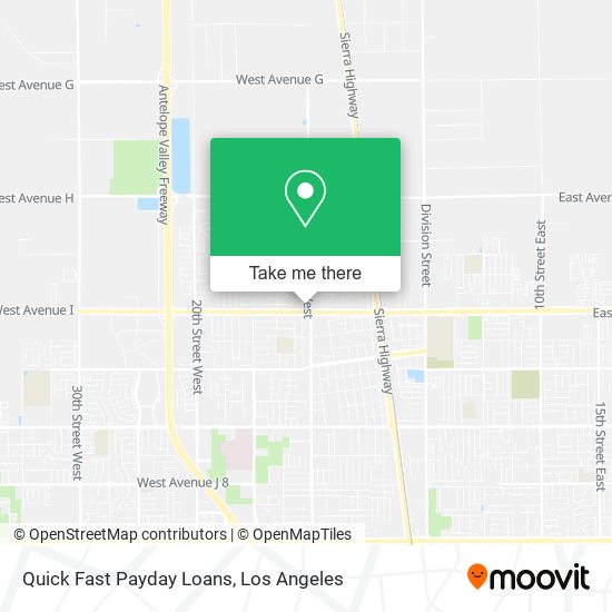 Mapa de Quick Fast Payday Loans