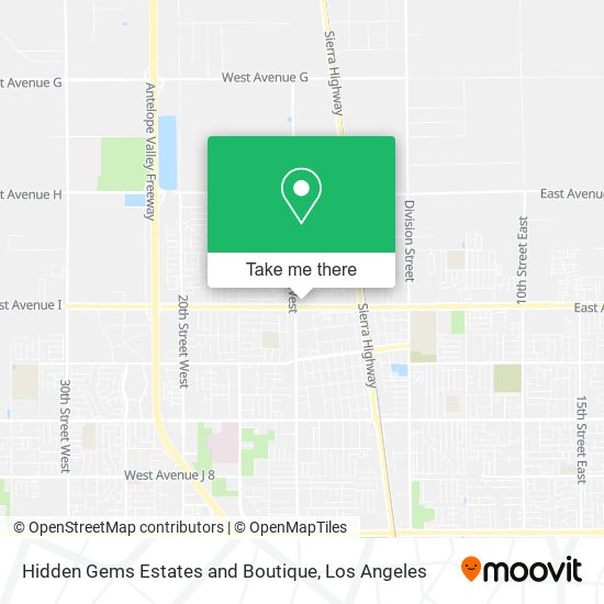 Hidden Gems Estates and Boutique map