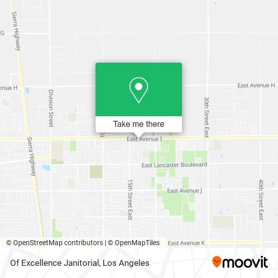 Of Excellence Janitorial map