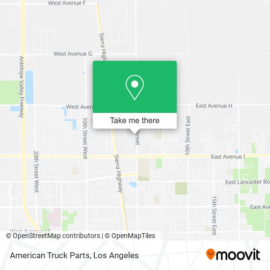 American Truck Parts map