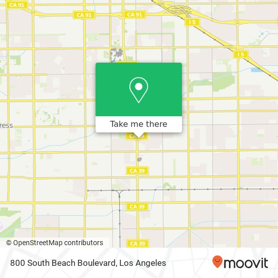800 South Beach Boulevard map