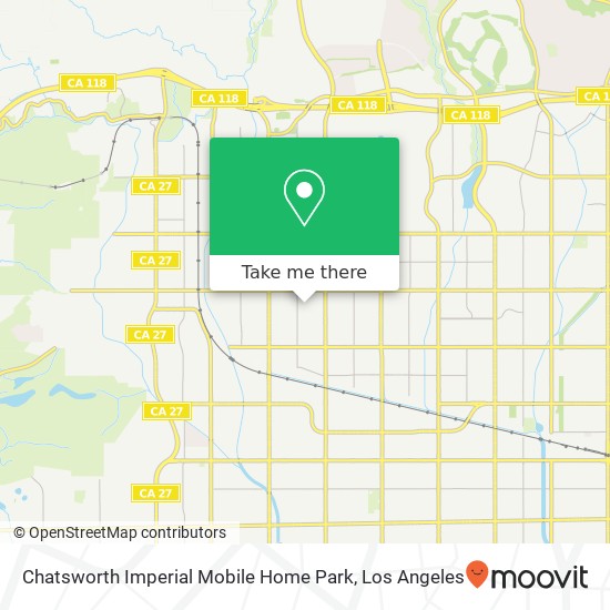 Mapa de Chatsworth Imperial Mobile Home Park