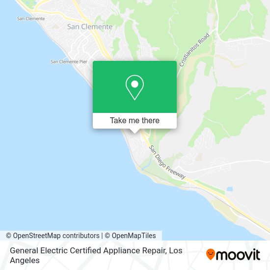General Electric Certified Appliance Repair map