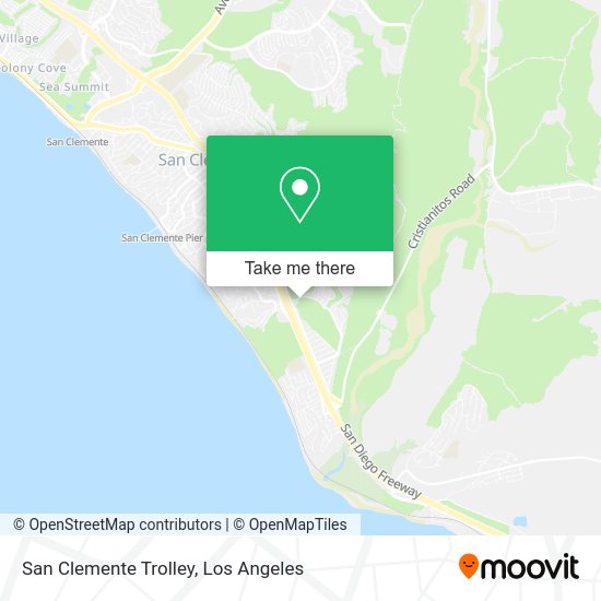 San Clemente Trolley map