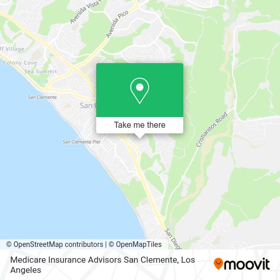 Medicare Insurance Advisors San Clemente map