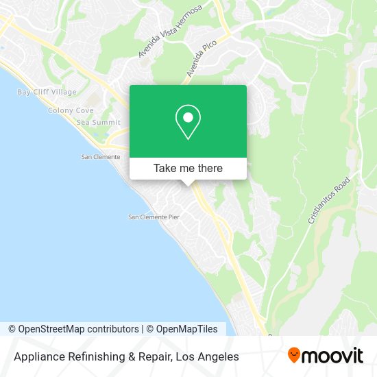 Appliance Refinishing & Repair map