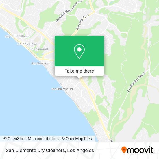 San Clemente Dry Cleaners map