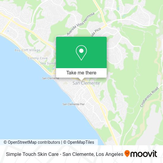 Mapa de Simple Touch Skin Care - San Clemente