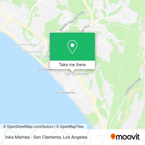 Inka Mamas - San Clemente map