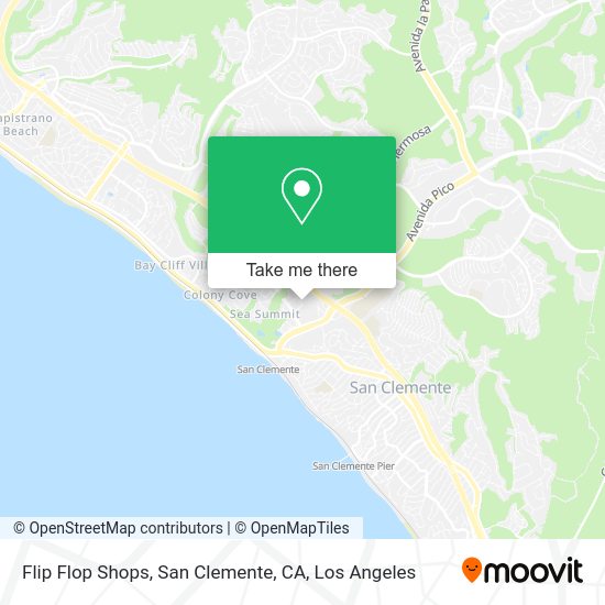 Flip Flop Shops, San Clemente, CA map