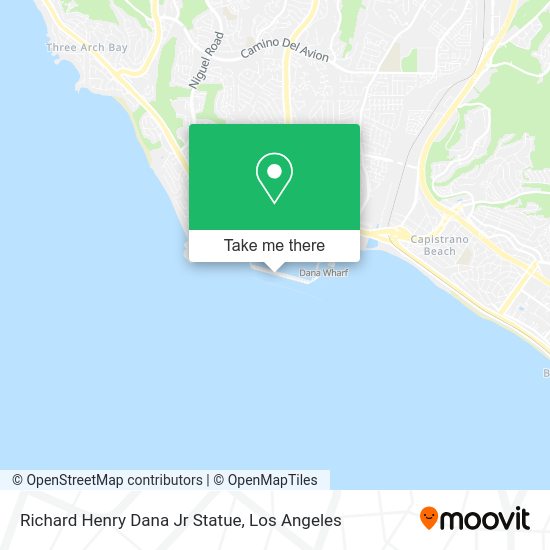 Richard Henry Dana Jr Statue map