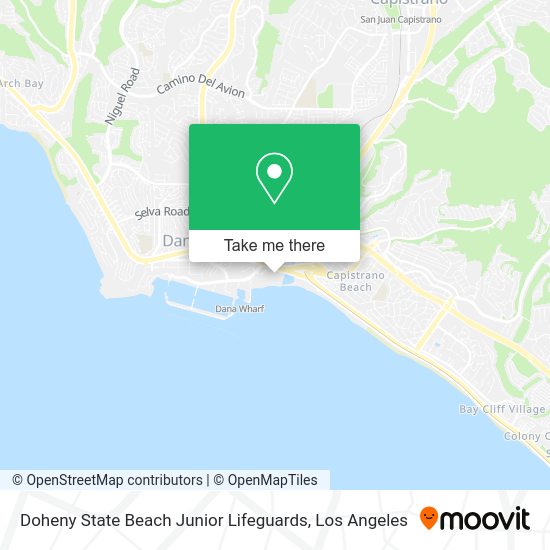 Mapa de Doheny State Beach Junior Lifeguards