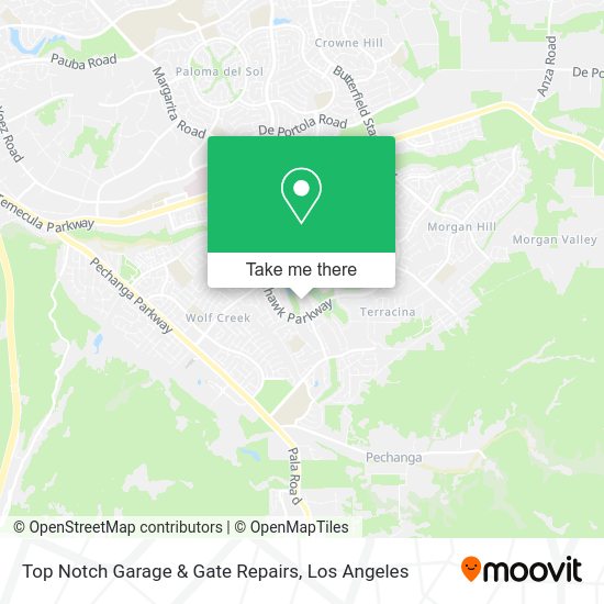 Mapa de Top Notch Garage & Gate Repairs