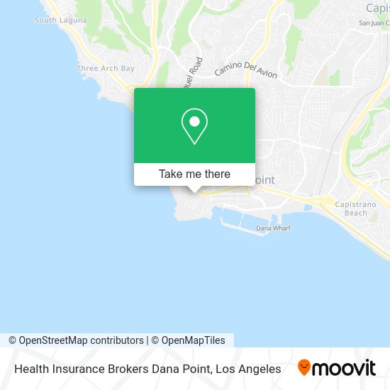 Mapa de Health Insurance Brokers Dana Point